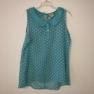 Minty green blouse